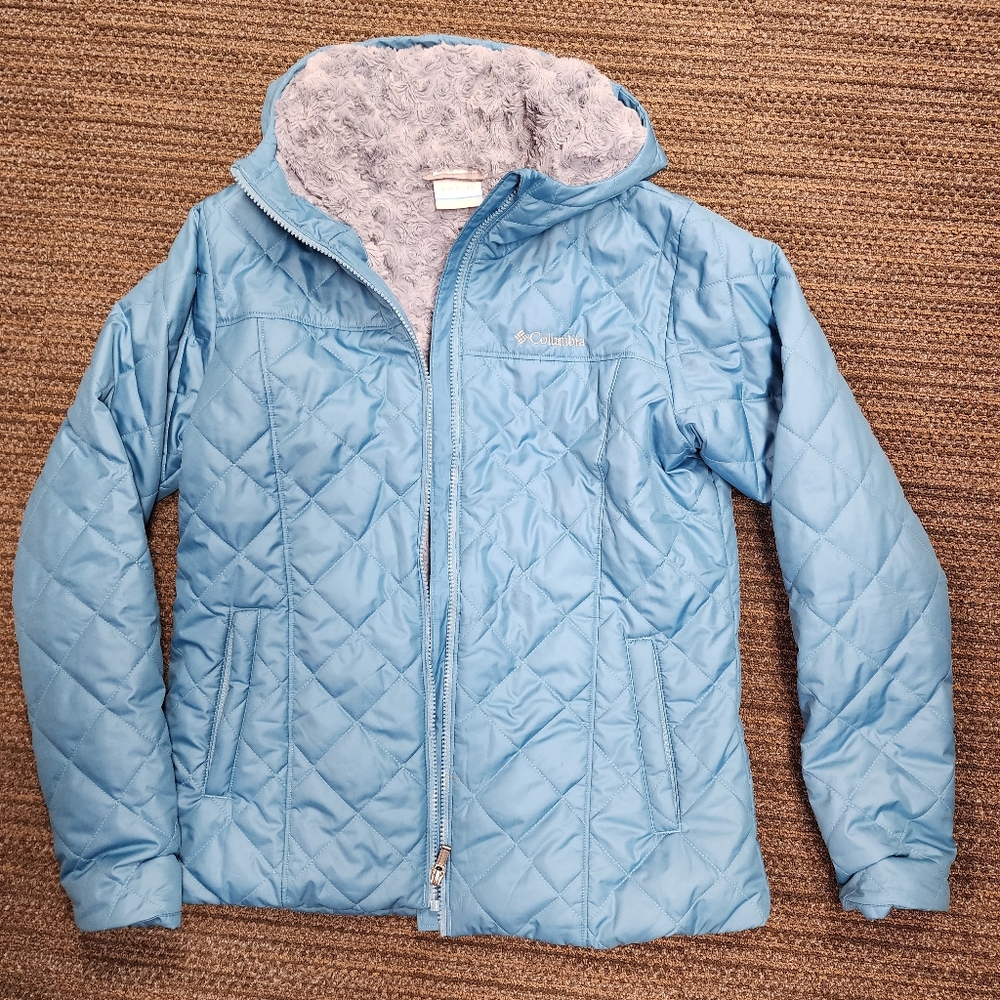 Womens Columbia copper crest Quilted hooded puffer jacket